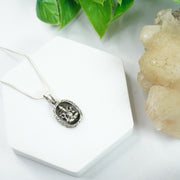 Ganesha Silver Pendant : Oval - Love Rocks